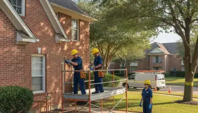 Plumber repairing pipe in Allen, TX for plumbing repair service on plumbersallentx-new.com
