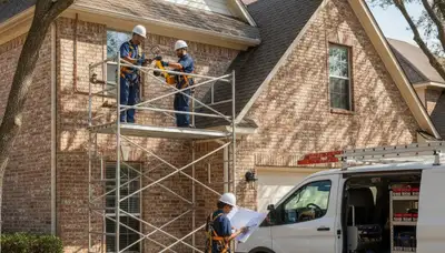 Plumber repairing a pipe in Allen, TX for plumbersallentx-new.com area service page