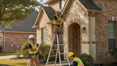 Plumber repairing a sink in Allen, TX for plumbing repair services