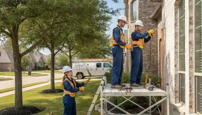 Plumber repairing a leak in Allen, TX for residential plumbing service