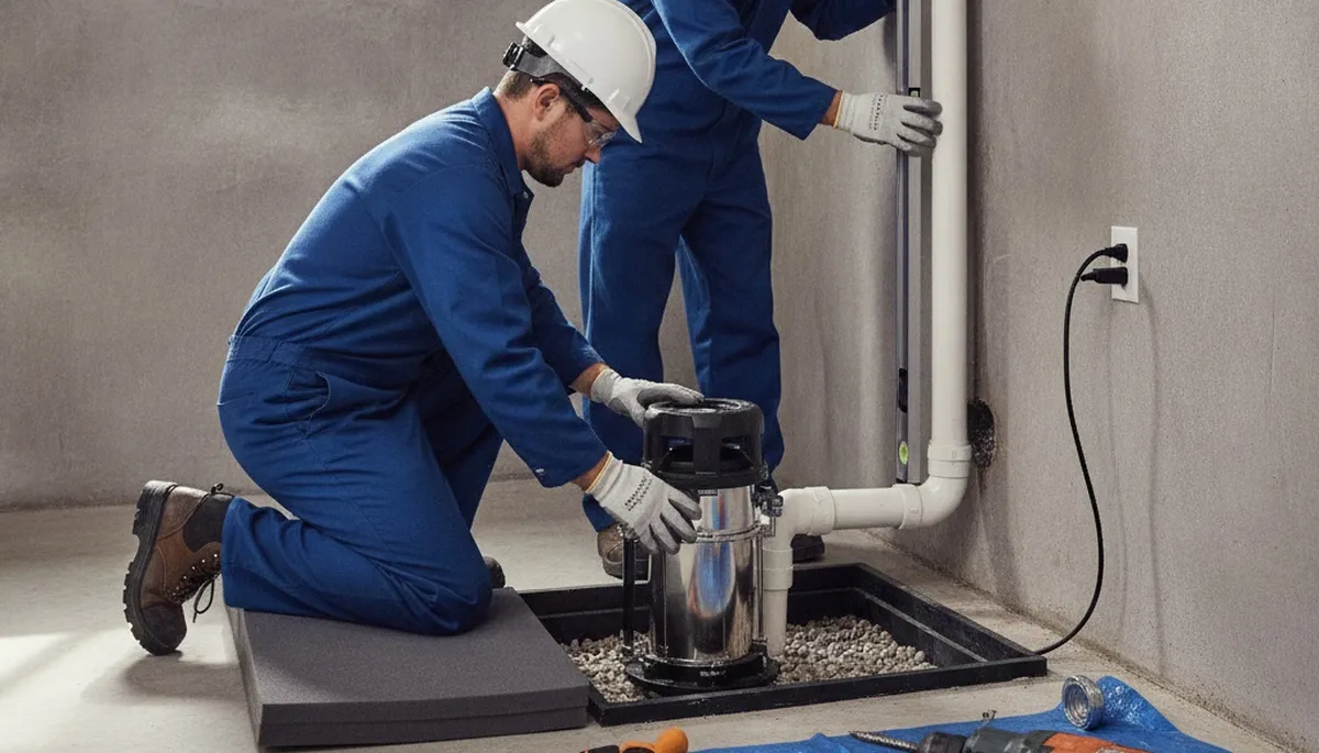Sump pump installation for Allen, TX home by local plumbing repair professionals